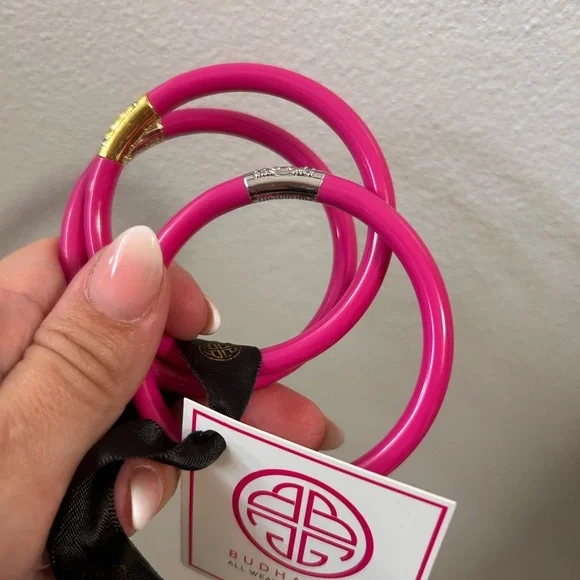 Sold✅ BUDHAGIRL Epic Pink Three Kings Bangle SOLD OUT Set - Picture 5 of 6